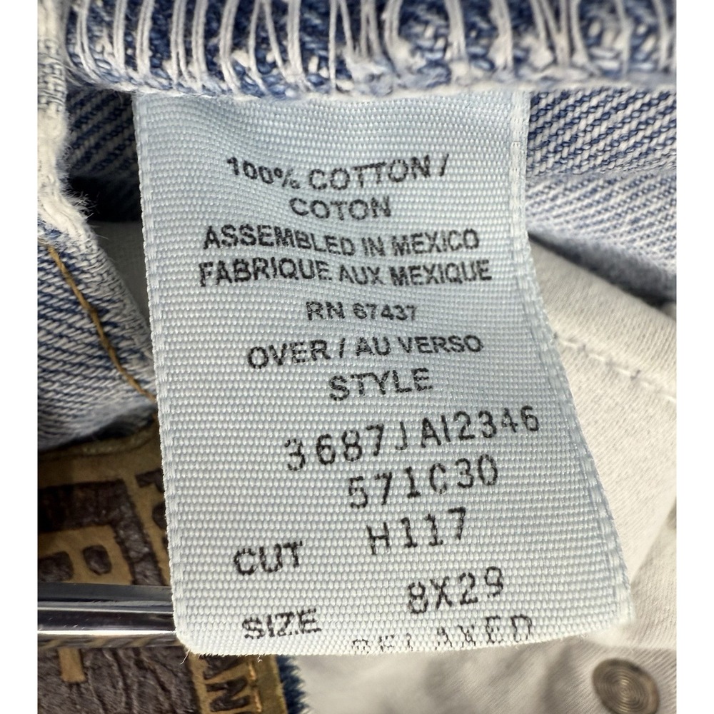 Ralph Lauren Polo Jeans Co. Womens 8/29 Mid-Rise Stretch Denim Blue Relaxed Fit - Picture 7 of 11